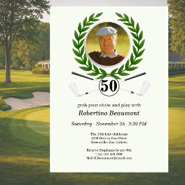 Invitación Experiencia de jugador con tema de golf elegante 5