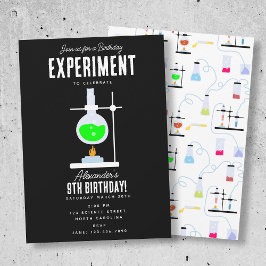 Invitación Experimento en química niños Fiesta de cumpleaños