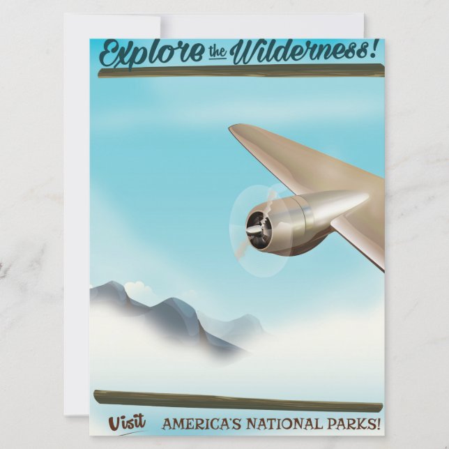 Invitación Explora la aeronave vintage del desierto. (Anverso)