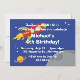 Invitación Explorador de espacio