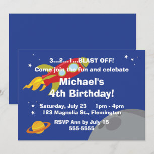 Invitación Explorador de espacio