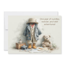 Explorador de Safari de Teddy - Primer cumpleaños