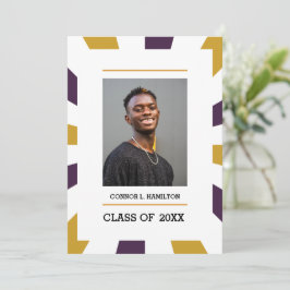 Invitación Explosión de sol | Uva Oro blanco Foto Graduación 