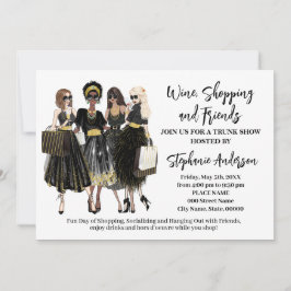 Invitación Exposición de Maletero de Wine Shop y Amigos