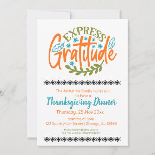 Invitación Expresar gratitud