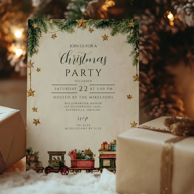 Invitación Expreso de Juguetes Mágicos de Navidad (Subido por el creador)
