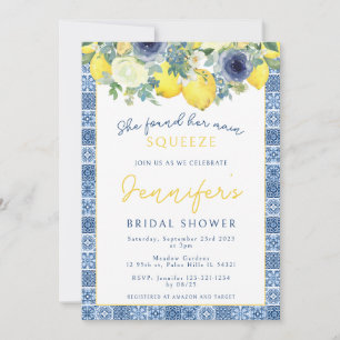 Invitación Exprimido principal de limón mediterráneo Bridal S