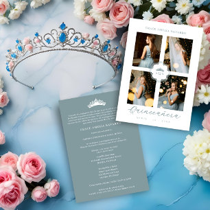 Invitación Exquisite Intricate Ornate Floral Princess Tiara