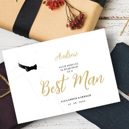 Invitación Exquisite Sophisticated Gentleman Groosman Wedding