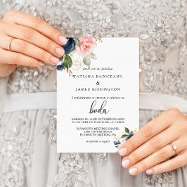 Invitación Exquisito Boda floral de otoño