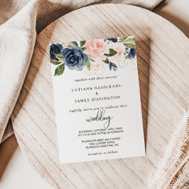 Invitación Exquisito Boda floral de otoño