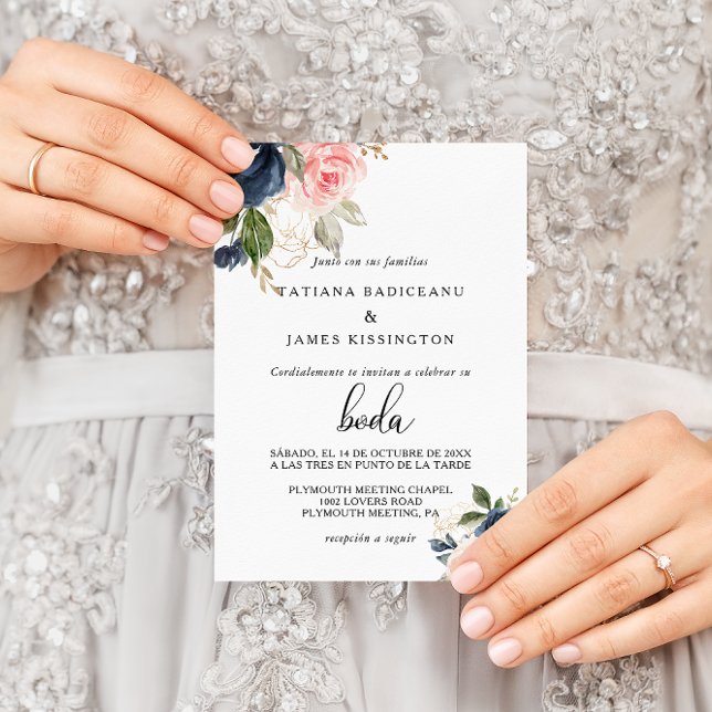 Invitación Exquisito Boda floral de otoño (Subido por el creador)