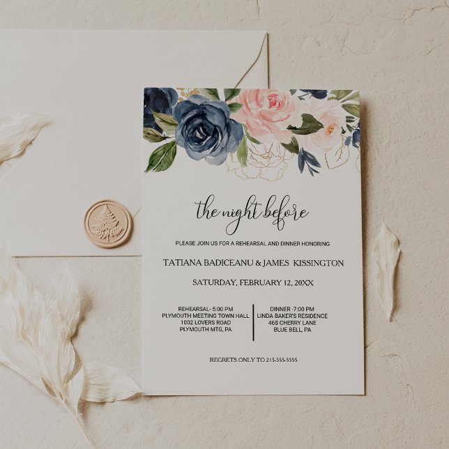 Invitación Exquisito ensayo floral de otoño cena (Subido por el creador)