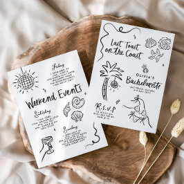 Invitación Exquisitos tostadas a mano en la costa