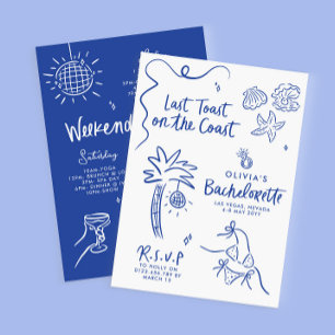 Invitación Exquisitos tostadas a mano en la costa