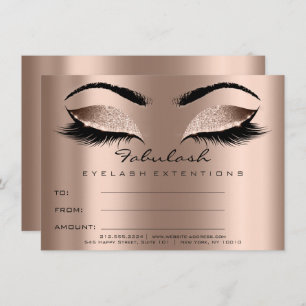 Invitación Extensión de latigazosRegalo de certificado de maq