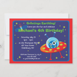 Invitación Extranjero de espacio adaptable