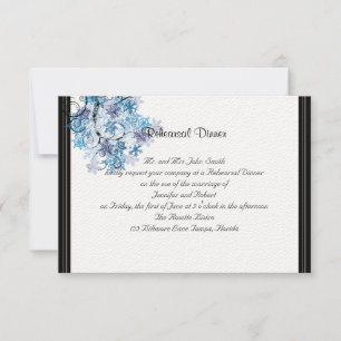 Invitación Extraño árbol de copos de nieve, ensayo Boda