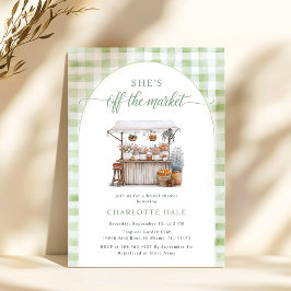 Invitación Extraordinaria ducha de novias de granjero en el m