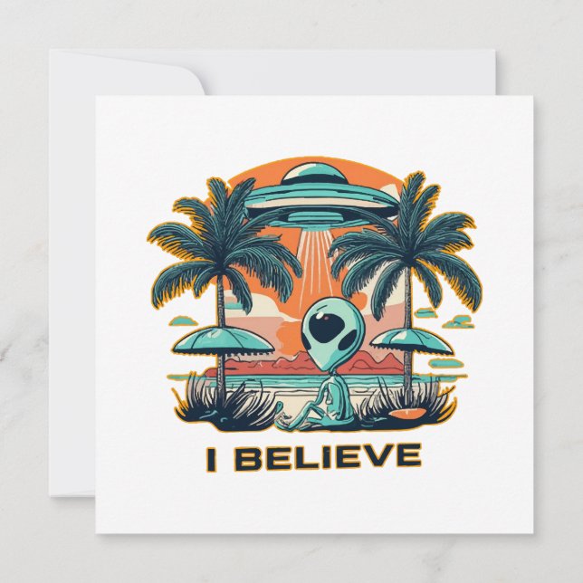 Invitación extraterrestre con ovni CREO (Reverso)