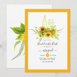 Invitación Extravagancia de Despedida de Soltera con Vino de 