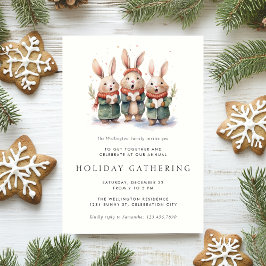 Invitación Extravagante fiesta de feriados de caroleros de Wo