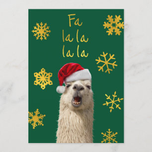 Invitación Fa La La La Llama