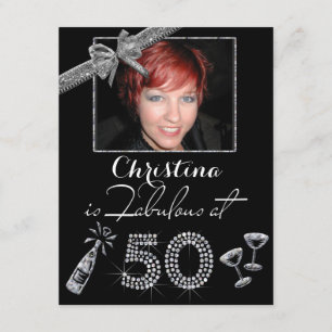 Invitación Fab A Los 50 Champán Y Diamantes Añade Fotos Cumpl