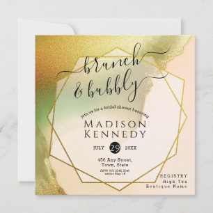 Invitación Fab Chartreuse 🤵 Boda de presupuesto audaz y eleg