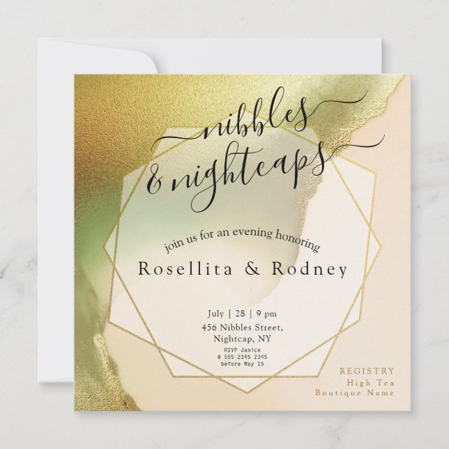 Invitación Fab Chartreuse 🤵 Boda de presupuesto audaz y eleg (Anverso)