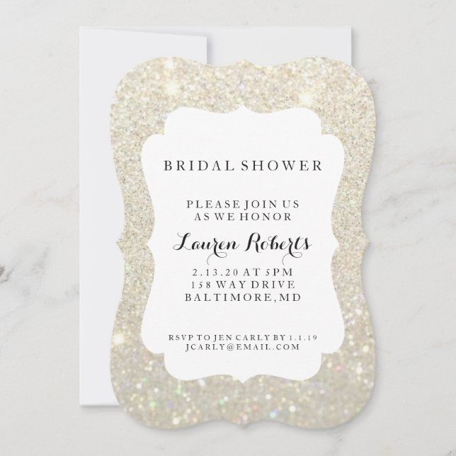 Invitación - Fab Día de la Ducha Bridal - Oro Blan (Anverso)