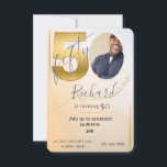 Invitación Fabolous Dorado 50 Cumpleaños Personalizado<br><div class="desc">Celebre un hito con estilo con una invitación personalizada para el cumpleaños número 50 diseñada para hacer que el gran día se sienta aún más especial. Perfecta para una celebración de cumpleaños divertida, elegante o significativa, este diseño personalizable es una forma maravillosa de reunir a familiares y amigos para una...</div>