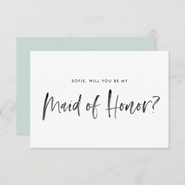 Invitación Fábrica de la tinta de la leche será mi empleada d (Anverso / Reverso)