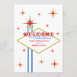 Invitación fabulosa de la ducha de la boda del