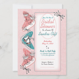 Invitación Fabulosa ducha de novia vintage