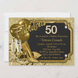 Invitación Fabulosa fiesta de cumpleaños 50 mujeres