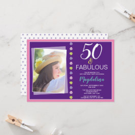 Invitación Fabulosa fiesta de cumpleaños número 50