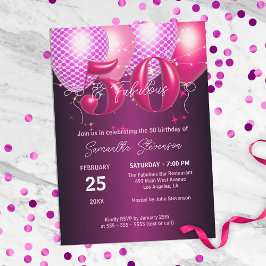 Invitación Fabulosa fiesta de cumpleaños número 50 de los bri