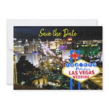 Fabulosa foto de Las Vegas Save the Date
