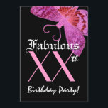 Invitación Fabuloso 40 cumpleaños mariposa Fuschia W1800<br><div class="desc">Este diseño de mariposa rosa es una manera bonito y elegante de invitar a la gente a una fabulosa celebración de fiestas de 40 años. El texto es personalizable. Puede personalizar para cualquier año cumpleaños 10 11 12 13 14 15 16 17 18 19 20 21 22 23 24 25...</div>