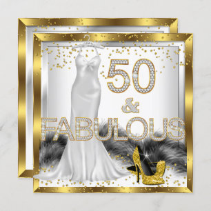 Invitación Fabuloso 50 Elegante Fiesta de tacones altos