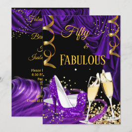 Invitación Fabuloso 50 Fiesta de cumpleaños de los talones de