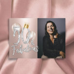 Invitación Fabuloso 50 Rosa moderno Reina de oro 50 cumpleaño<br><div class="desc">Fabuloso 50 Elegante Rosa de Oro Fotografía 50 Invitaciones de cumpleaños. (Foto de Jonathan Borba)</div>