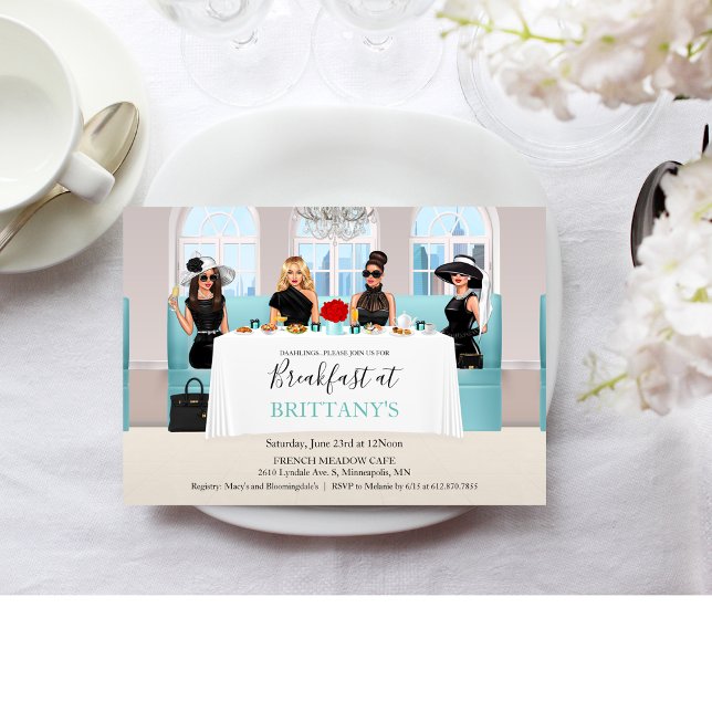 Invitación Fabuloso Bridal Little Black Vress Table (Subido por el creador)