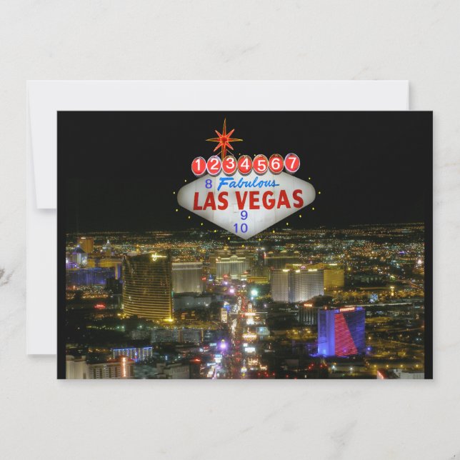 Invitación Fabuloso evento de Personalizable en Las Vegas (Anverso)
