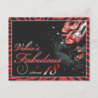 Invitación Fabuloso y dulce 18 - Vickie