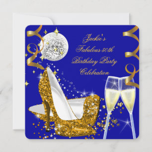 Invitación Fabulosos Tacones Altos Brillantes de Cumpleaños 5