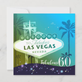 Invitación FABULOUS 60 Las Vegas Birthday Party