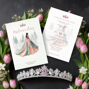 Invitación Fabulous Pink Chic Romantic Spanish Quinceañera