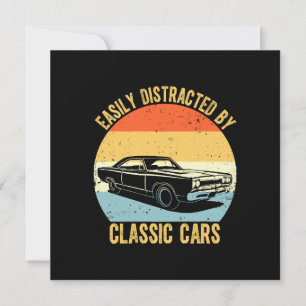 Invitación Fácilmente Distraído Por Coches Clásicos